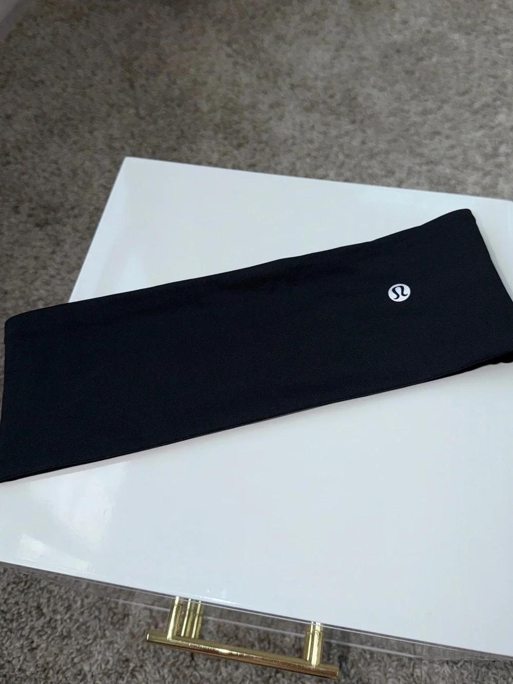 Lululemon Align Headband Pink Ribbed Non-Slip Wide Yoga Headband